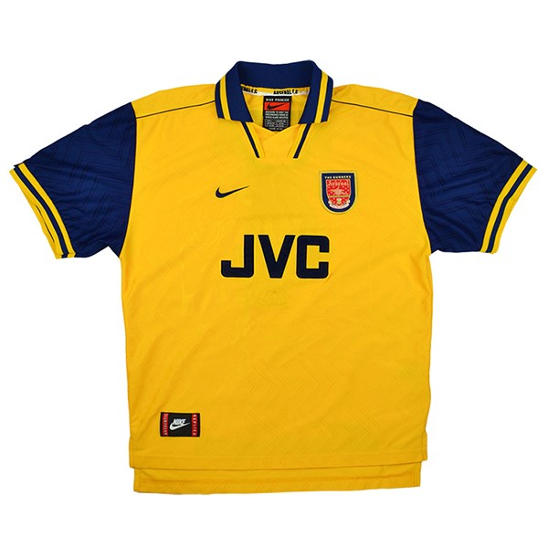 Tailandia Camiseta Arsenal 2ª Kit Retro 1996 1997 Amarillo